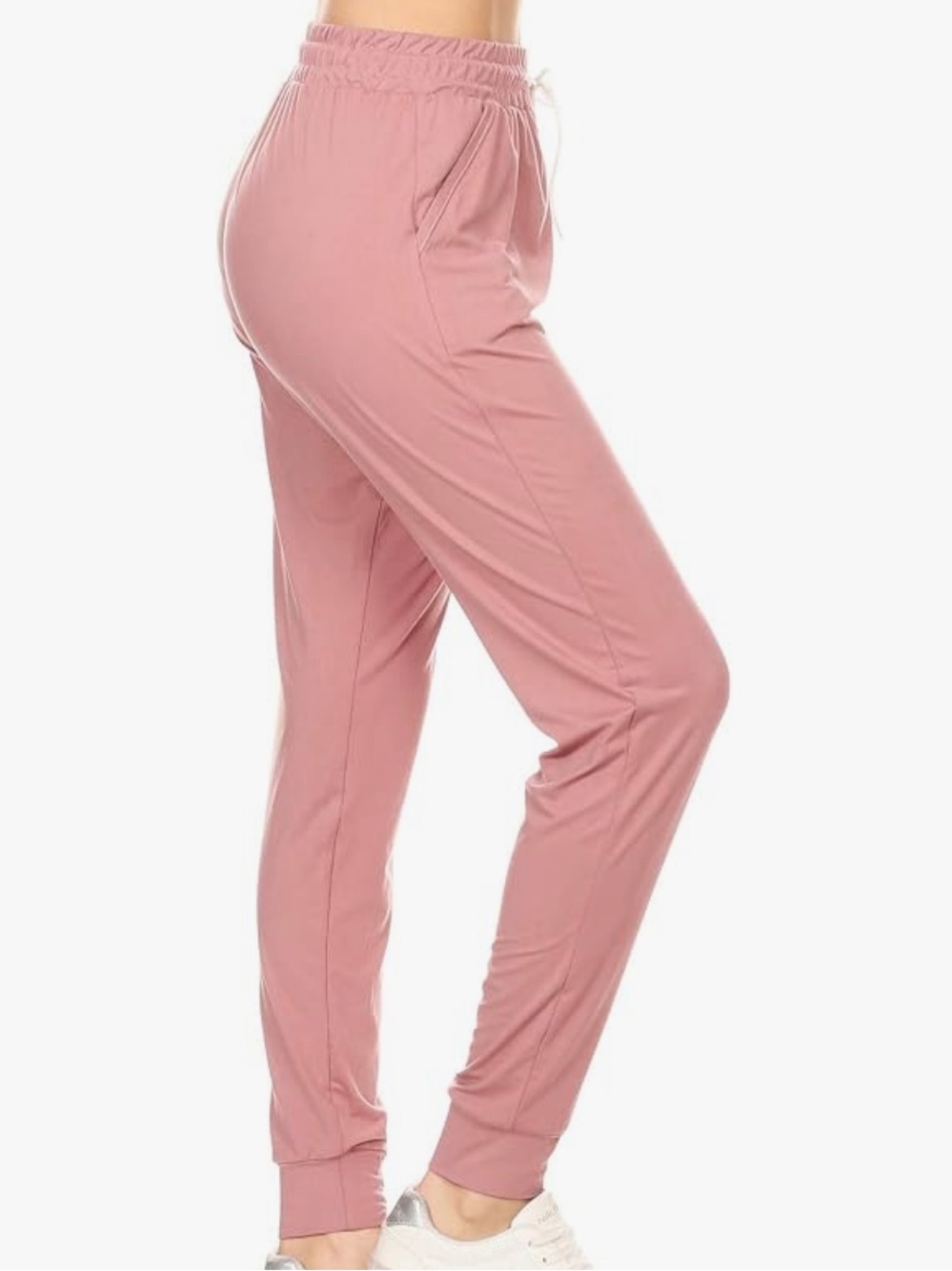 Leggings Depot Dusty Rose Track Joggers